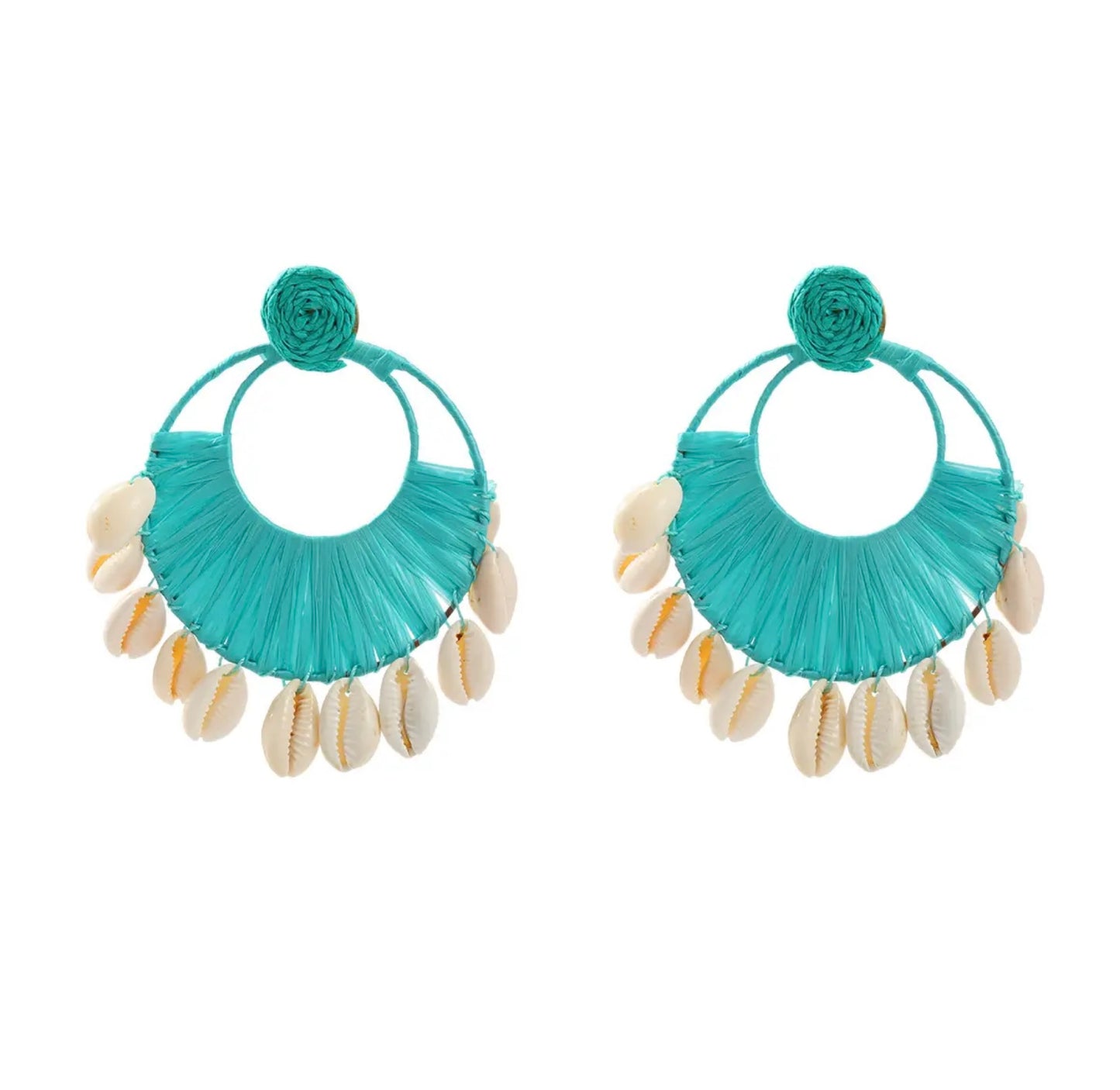 Imani Cowrie Shell Statement Earrings