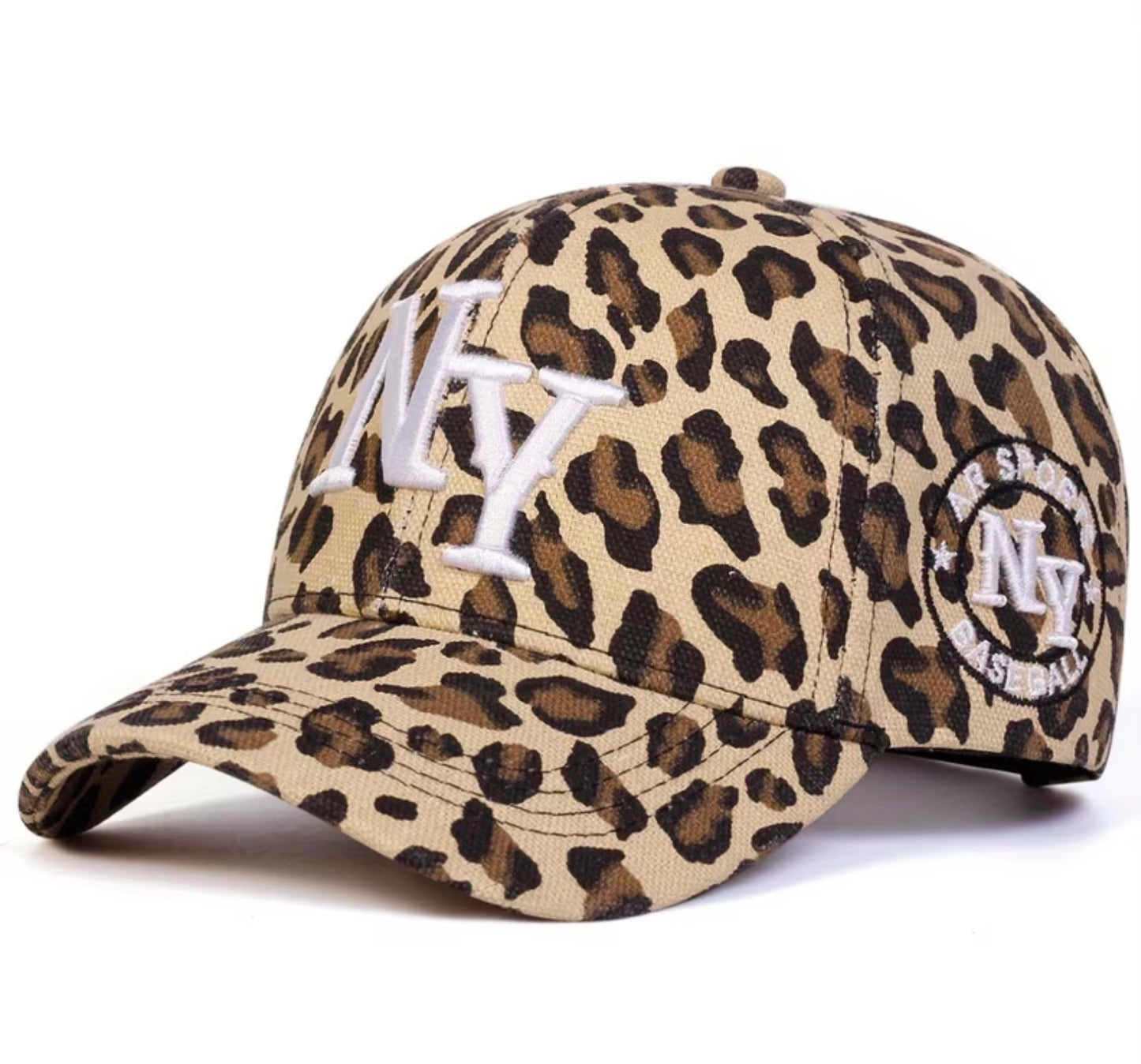NY Leopard Trucker Hat