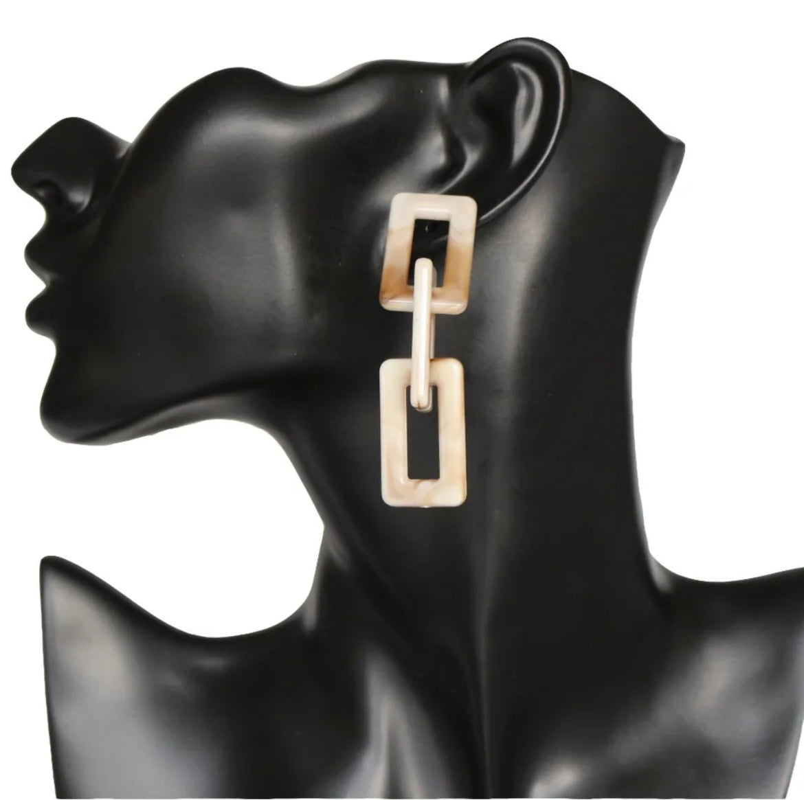 Nuding Expressions Acrylic Linked Earrings