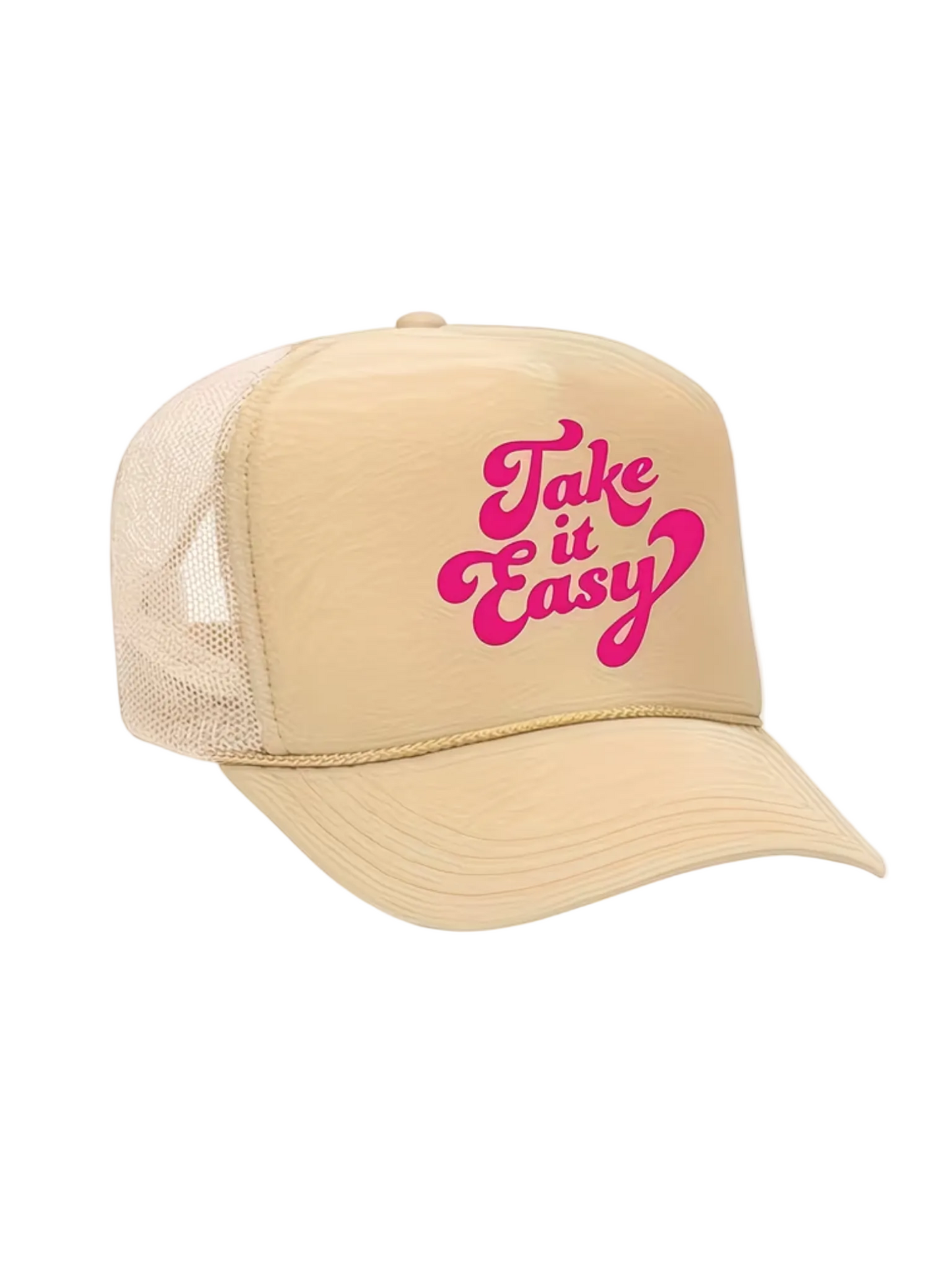 Take It Easy Statement Trucker Hat