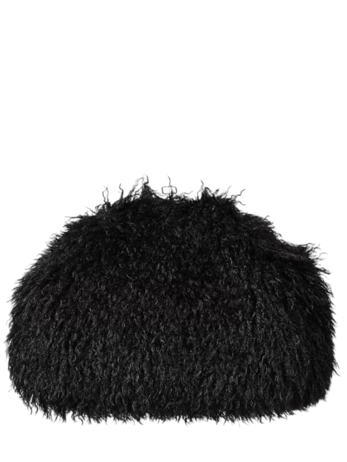 “Shug” Shag Statement Textured Oversized Snap Bag