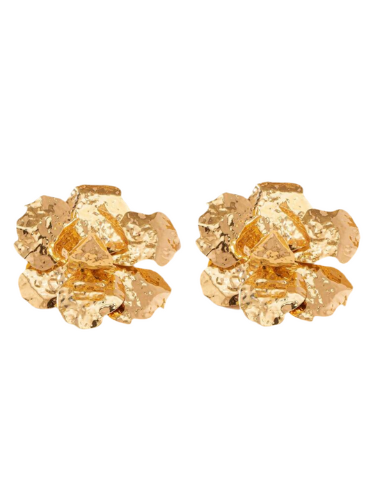 Royal Bud Floral Metallic Studs