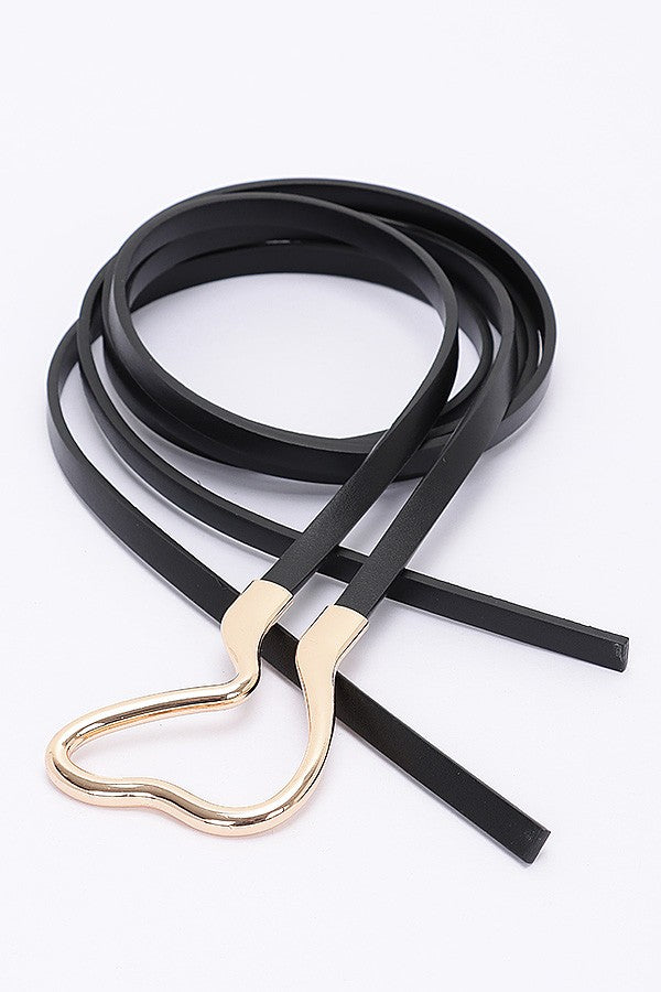 Rylee Metal Buckle Wrap Belt