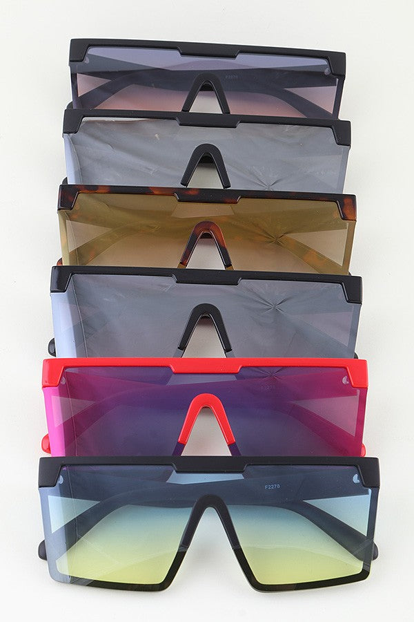 BRAZEN Flat Top Sunnies