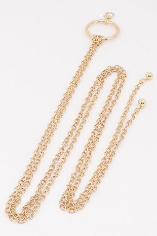 Lexi Circle Elongated Chain Belt