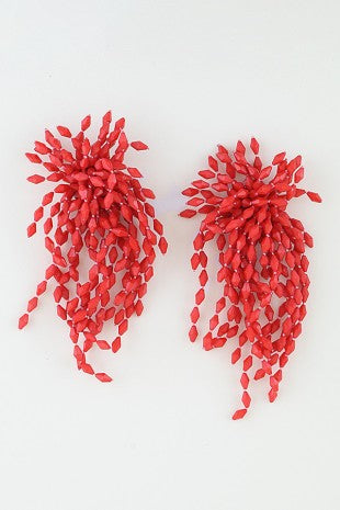 Nicole Cascading Crystal Earrings