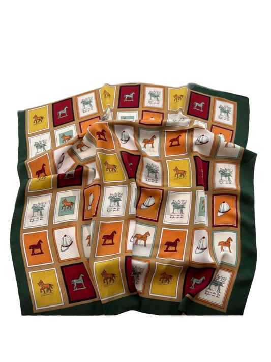 Western Row | Designer Inspired Printed Silk Statement Scarf