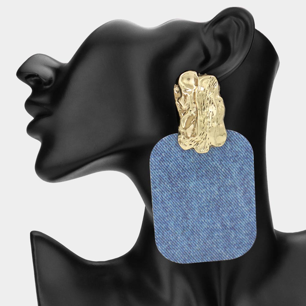 Cali Acrylic Plated Statement Earrings