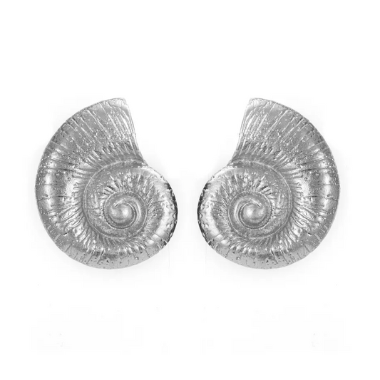 Shelby Conch Sea Shell Statement Earrings