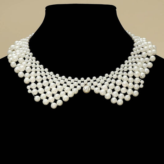Classic Chic Pearl Collar Necklace
