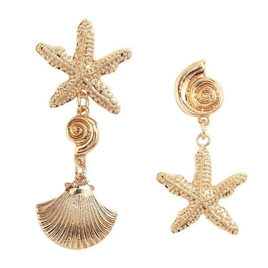 Ahoy! Alloy! Golden Mix-Duo Earrings
