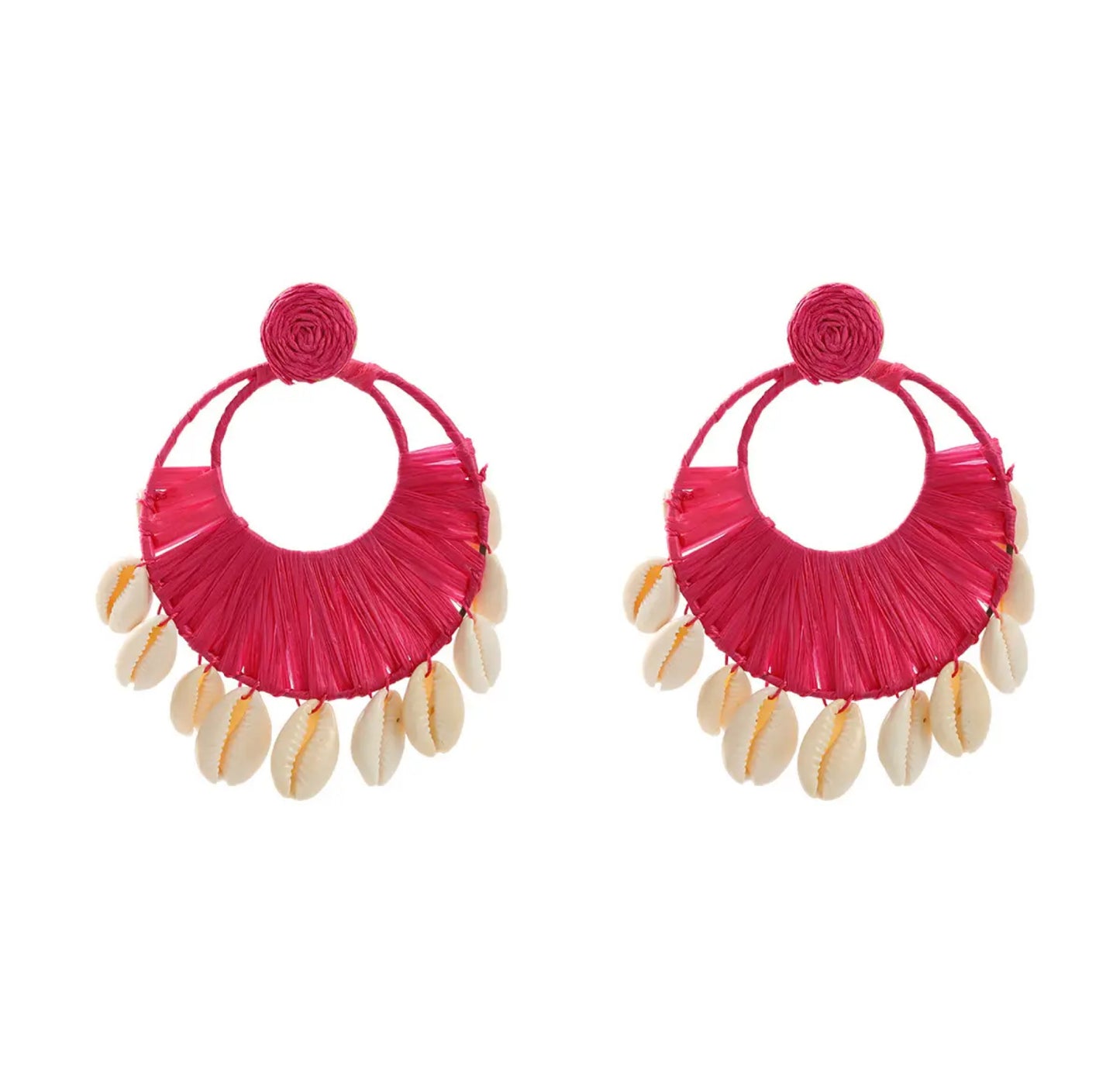 Imani Cowrie Shell Statement Earrings