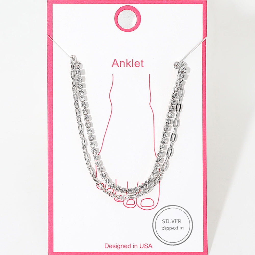 Lanae Layered Stainless Steel Anklet