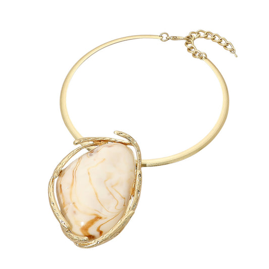 Octavia Oversized Stone Necklace