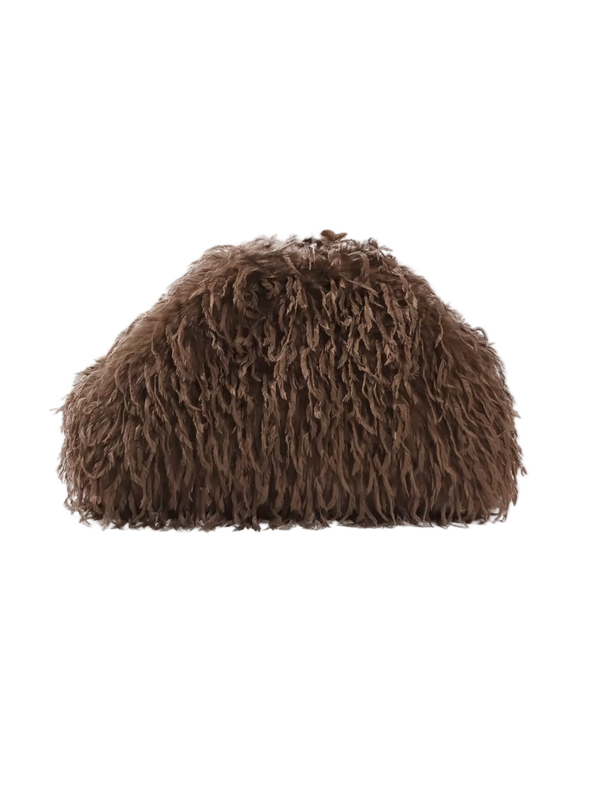 “Shug” Shag Statement Textured Oversized Snap Bag