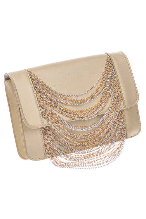Nuding In Metallics Multi-Chain Bag