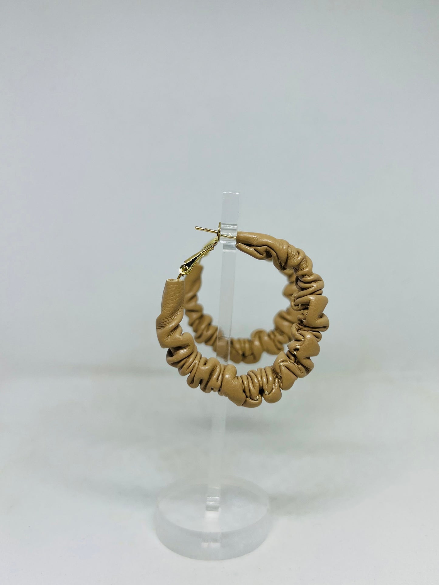 Resilient Leather Mini Hoops