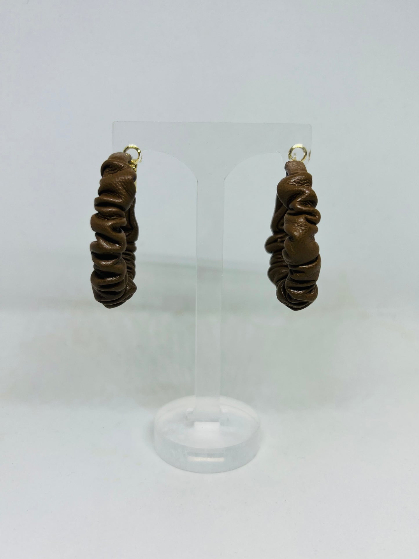 Resilient Leather Mini Hoops